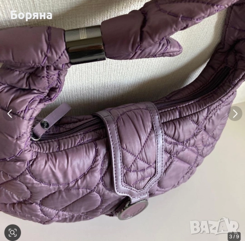 Tommy Hilfiger нова малка лилава капитонирана чанта, снимка 13 - Чанти - 52815878
