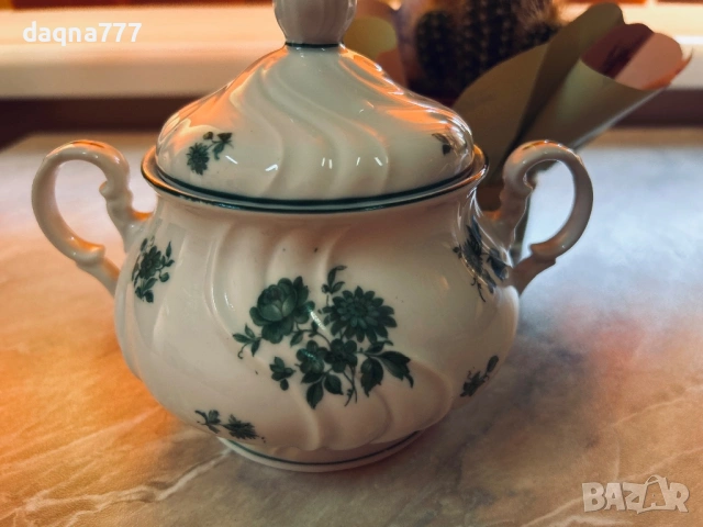 Vtg порцеланова захарница Thun, снимка 5 - Антикварни и старинни предмети - 53643902
