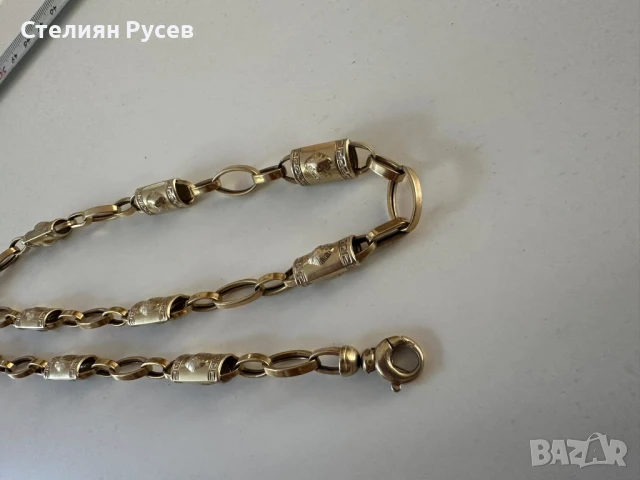 30.58гр 63см мъжки златен ланец версаче / златно колие / синджир / ланец / злато / златен / GOLD 585, снимка 3 - Колиета, медальони, синджири - 50945139
