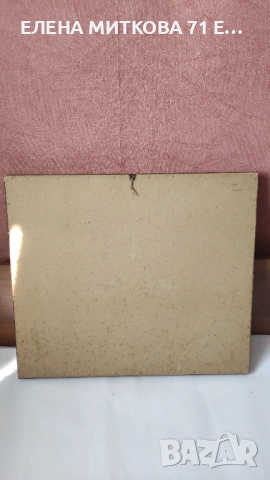 Ръчно шит гоблен в масивна дървена рамка, снимка 6 - Гоблени - 53865367