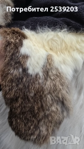 Шапка ушанка с естествен косъм, снимка 5 - Шапки - 53347989