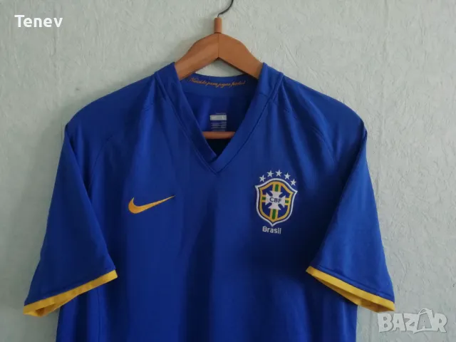 Brazil Nike оригинална футболна тениска фланелка Бразилия размер L, снимка 3 - Тениски - 49697605