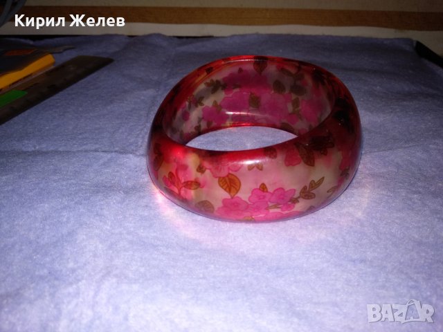 ПРЕКРАСНА ФЛОРАЛНО УКРАСЕНА МОДНА АРТ ГРИВНА 16999, снимка 6 - Гривни - 41191829