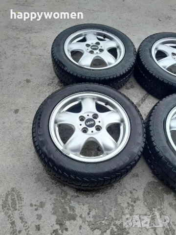 Джанти със зимни гуми 4х115 15" Мини Купър , снимка 3 - Гуми и джанти - 51990995