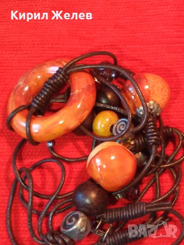 КОЛИЕ ЦВЕТНА АРТ КЕРАМИКА МНОГО КРАСИВА МАРКОВА ОГЪРЛИЦА 34734, снимка 15 - Колиета, медальони, синджири - 39192827