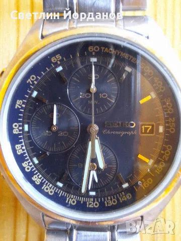 Seiko chronograph, снимка 3 - Мъжки - 55776125