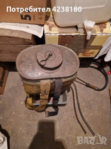 Продавам ретро медна пръскачка - за работа или декорация, снимка 3 - Антикварни и старинни предмети - 53830509