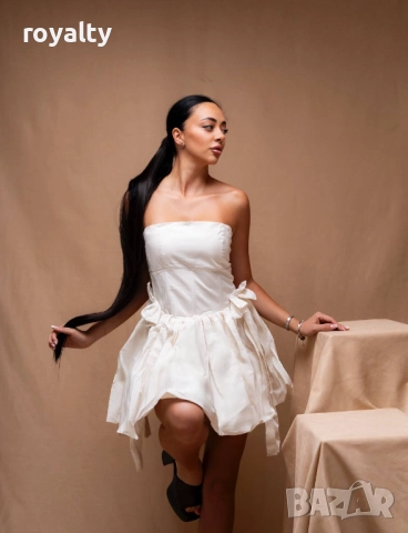 Бяла Дамска Рокля 