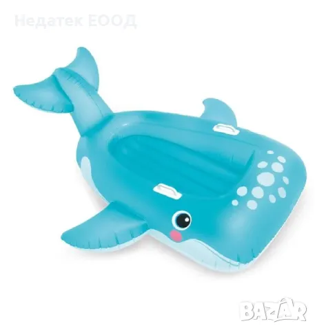 Надуваем дюшек за плуване, Кит, Intex, 1.68x1.40м.