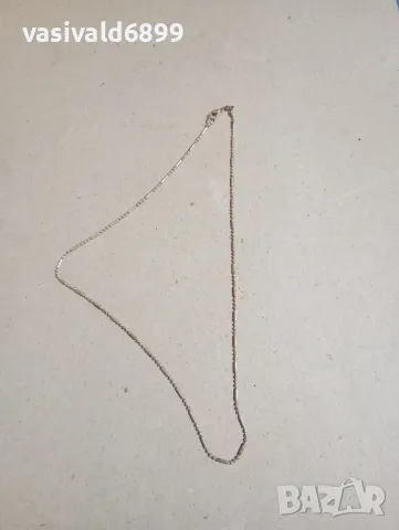 Сребърно синджирче , снимка 2 - Колиета, медальони, синджири - 48230970