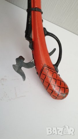 Стара ламаринена играчка пистолет, снимка 5 - Колекции - 41696980