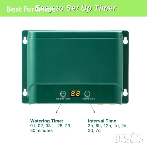 Lewisia 10W Соларен комплект за автоматично капково напояване, снимка 4 - Други стоки за дома - 52596365