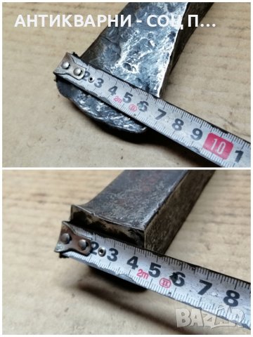 Стар Кован Клин За Цепене На Трупи / 3 кг Номер 5., снимка 2 - Антикварни и старинни предмети - 41699636