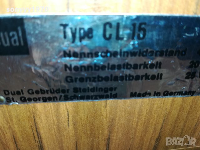 DUAL TYPE CL15 MADE IN GERMANY-SWISS 0311211809, снимка 13 - Тонколони - 34685397