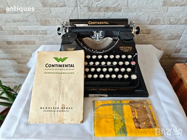 Стара пишеща машина Continental WW - Made in Germany - 1930 год. - Антика, снимка 11 - Антикварни и старинни предмети - 55886805