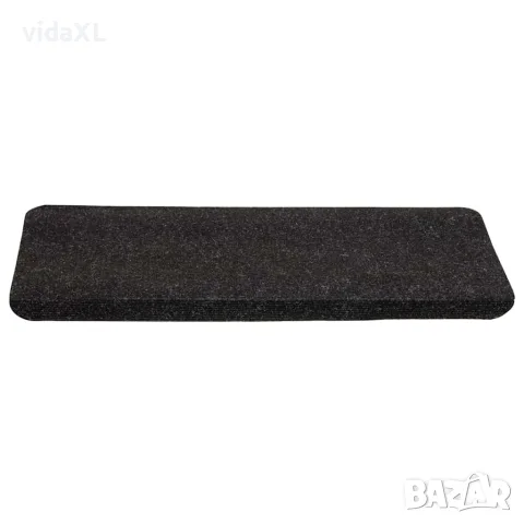 vidaXL Самозалепващи стелки за стълби, 15 бр, 65x24,5x3,5 см, антрацит, снимка 4 - Изтривалки - 56147152