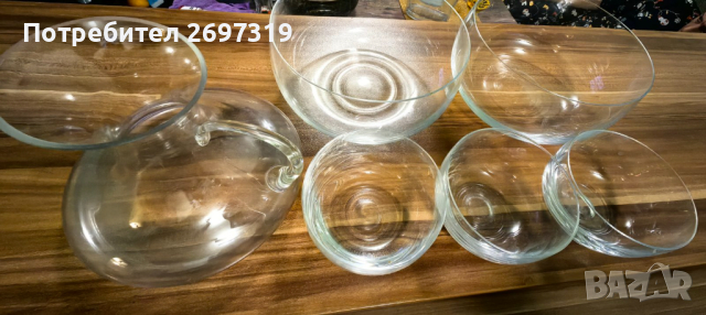 Стъклен сервиз за хранене , снимка 5 - Сервизи - 44914256