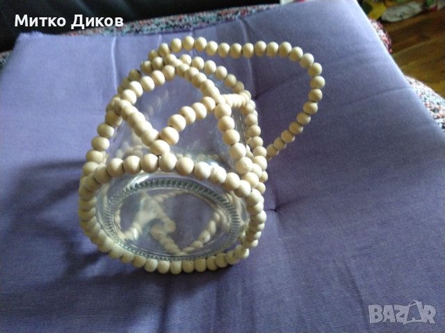 Терикатски буркан с плетена дръжка топчета за носене Н-125мм и фи -100мм, снимка 5 - Декорация за дома - 42304563