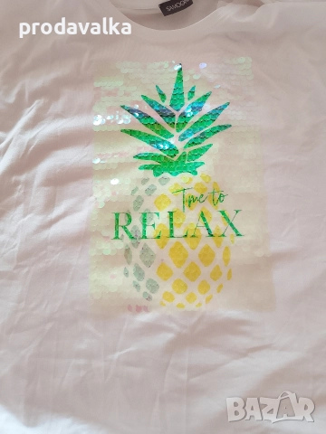 Дамска блуза с къс ръкав 