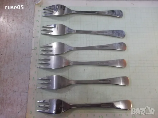 Лот от 6 бр. вилици "Перла" от завод "П.Денев-Габрово" - 1, снимка 4 - Прибори за хранене, готвене и сервиране - 48742538