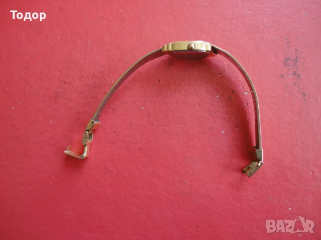 Позлатен швейцарски часовник GM, снимка 3 - Дамски - 48423093