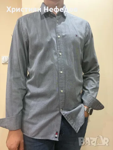 Мъжка риза Tommy Hilfiger, модел Thflex, slim fit,