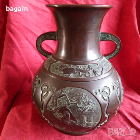 Уникален бронзов съд., снимка 2 - Антикварни и старинни предмети - 53757962