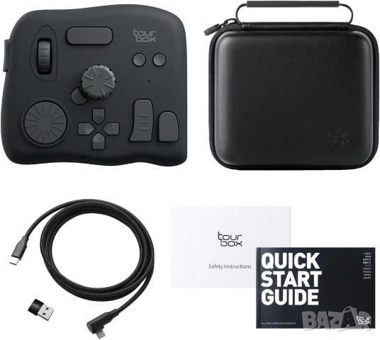 TourBox NEO: Универсален Контролер за Обработка на Снимки и Видео + Калъф , снимка 3 - Джойстици и геймпадове - 53288248