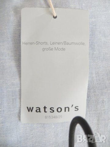 Мъжки шорти/къси панталони  от лен и памук Watson's, снимка 4 - Къси панталони - 41655356