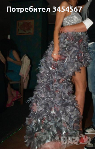 Официална рокля с пера, снимка 7 - Рокли - 44652356