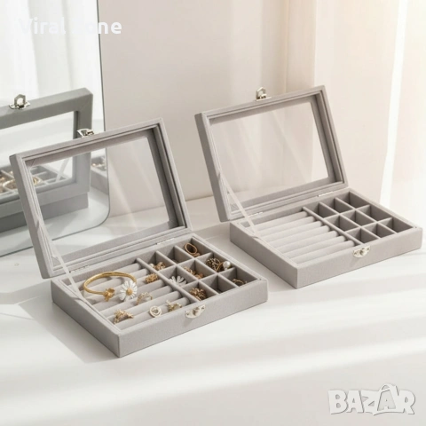 Кутия за съхранение на бижута – 24 места за перфектен ред, снимка 2 - Други - 53480170