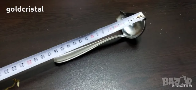 Стар немски черпак за сервиране на сос , снимка 3 - Антикварни и старинни предмети - 48492755
