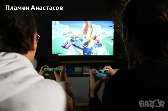 Konix чифт безжични геймпадове за Nintendo Switch / Switch OLED – зелен и син, вибрация, до 8 ч., снимка 6 - Аксесоари - 53643877