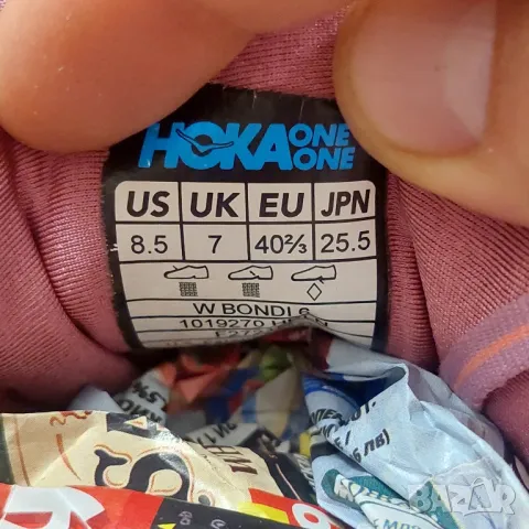 маратонки Hoka Bondi 6 номер 39 ,5-40 2/3, снимка 16 - Маратонки - 50156791