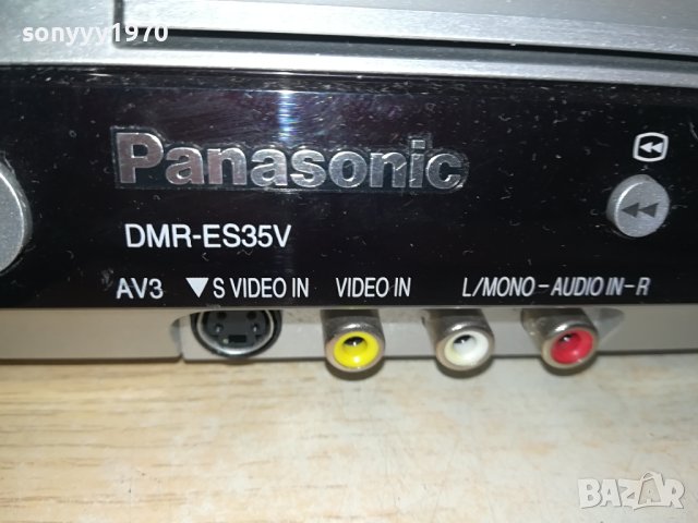 PANASONIC DMR-ES35V DVD RECORDER-ВНОС SWISS 0510231622, снимка 9 - Плейъри, домашно кино, прожектори - 42447104