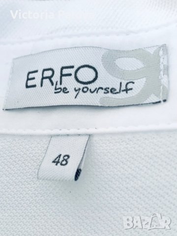 Красива бяла блуза/тениска ERFO BE YOURSELF Германия , снимка 6 - Тениски - 40636188