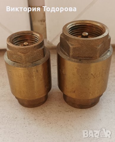 Възвратни клапани с метален клапан 3/4 и 1/2, снимка 3 - ВИК - 35741348