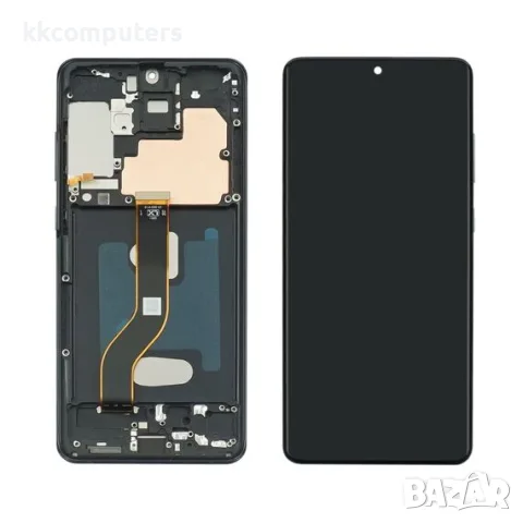 Дисплей за SAMSUNG G985/ G986 Galaxy S20 Plus (4G/ 5G) (2020) с черна корпусна рамка IPS