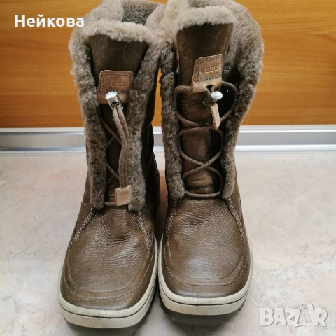 Дамски зимни ботуши ECCO Trace Lite HydroMax в кафяво - размер 39 