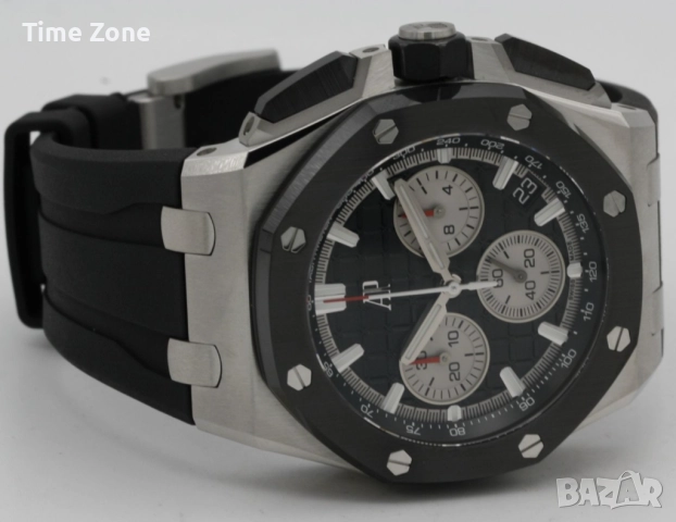 Audemars Piguet Royal Oak Offshore Chronograph 43mm Steel Black Ceramic Bezel Различни Варианти, снимка 7 - Мъжки - 52998471
