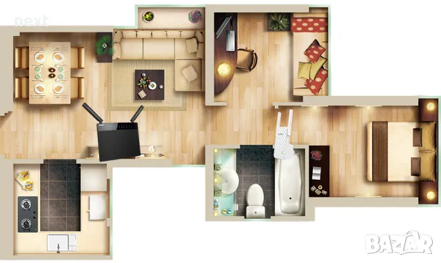 Усилвател, повторител на Wi-Fi мрежи Tenda с две външни антени+ Гаранция 24м, снимка 6 - Рутери - 50398562