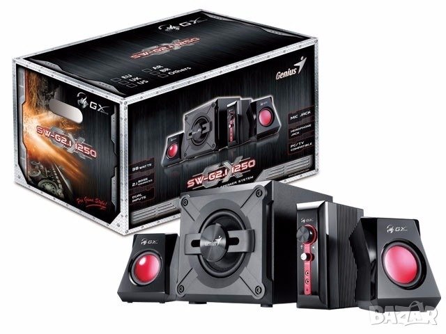 Genius SW-G2.1 1250 GX Gaming 38W 2.1 Channel Gaming Speaker System, снимка 1 - Тонколони - 42606994