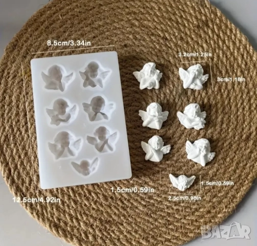 Молд малки ангелчета , снимка 4 - Форми - 52072854