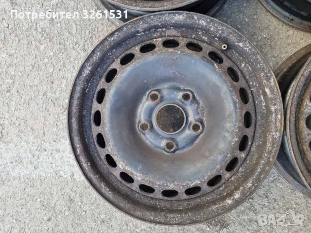 Стоманени джанти 15", 5x112, централен отвор 57.1 - VW, Audi и Skoda, снимка 4 - Гуми и джанти - 49119112