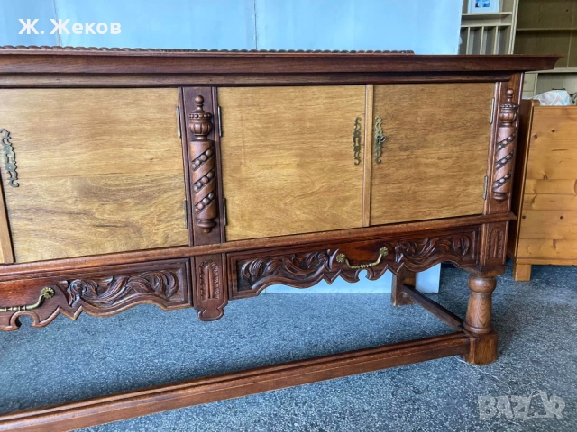 Масивен контрабюфет, снимка 5 - Скринове - 52898269
