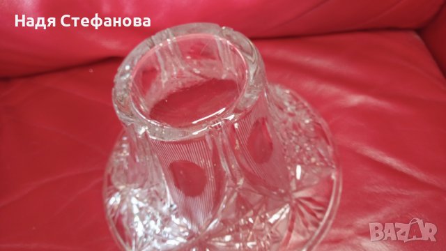 Масивна кристална бонбониера, снимка 7 - Прибори за хранене, готвене и сервиране - 44475842