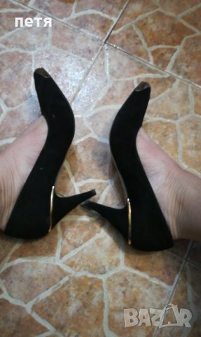 високи обувки велур, снимка 6 - Дамски елегантни обувки - 35013255