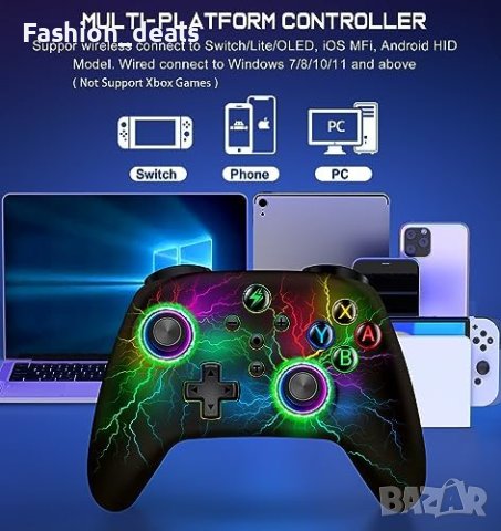 Нов Безжичен контролер джойстик за Nintendo Switch Lite OLED игри геймър, снимка 4 - Други игри и конзоли - 42192295