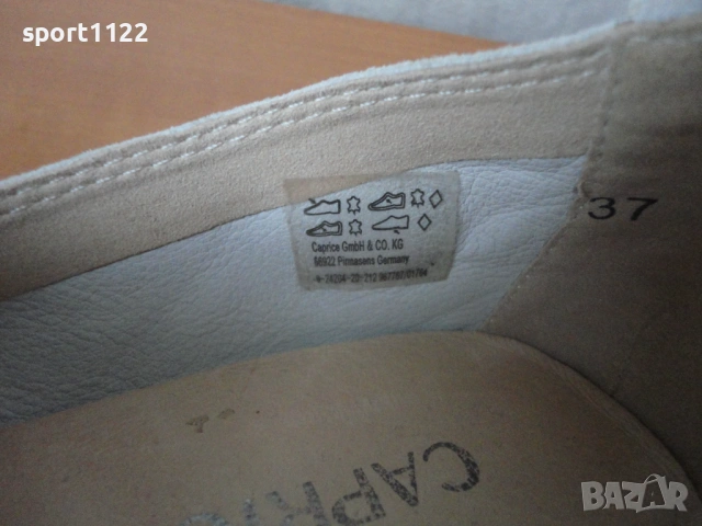 N37 Caprice/естествена кожа/дамски обувки, снимка 5 - Дамски ежедневни обувки - 53826307