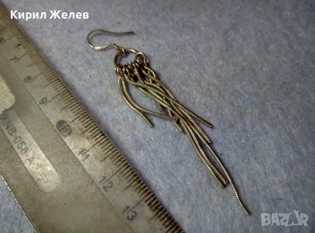 КРАСИВА НЕЖНА ПОСРЕБРЕНА ФЕШЪН АРТ ОБЕЦА от БЛАГОРОДНА СТОМАНА 47532, снимка 3 - Обеци - 48901748